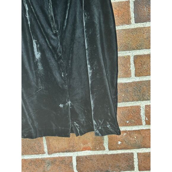 Vintage 1980s CFTC Studio Black Velvet Mini Dress LBD AS IS - Picture 10 of 11